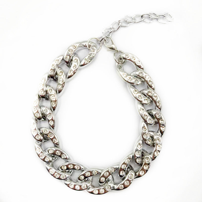 Cuban Miami chain collar - 24K gold plated bling for Frenchies-Pits