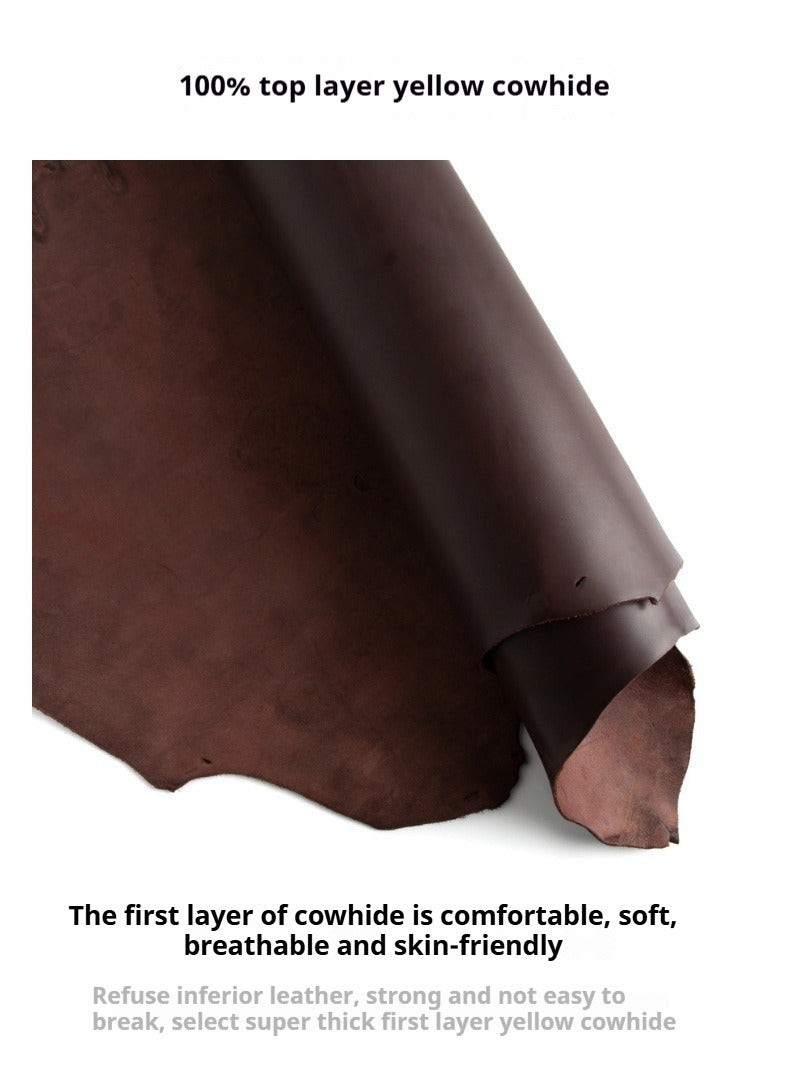 100% full-grain leather dog collar-Smooth-polished-finish for lasting durability