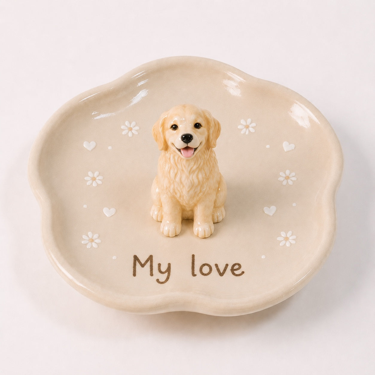 Personalized 3D Pet Statue Ring Dish — Keep Their Memory Close, Every Day
