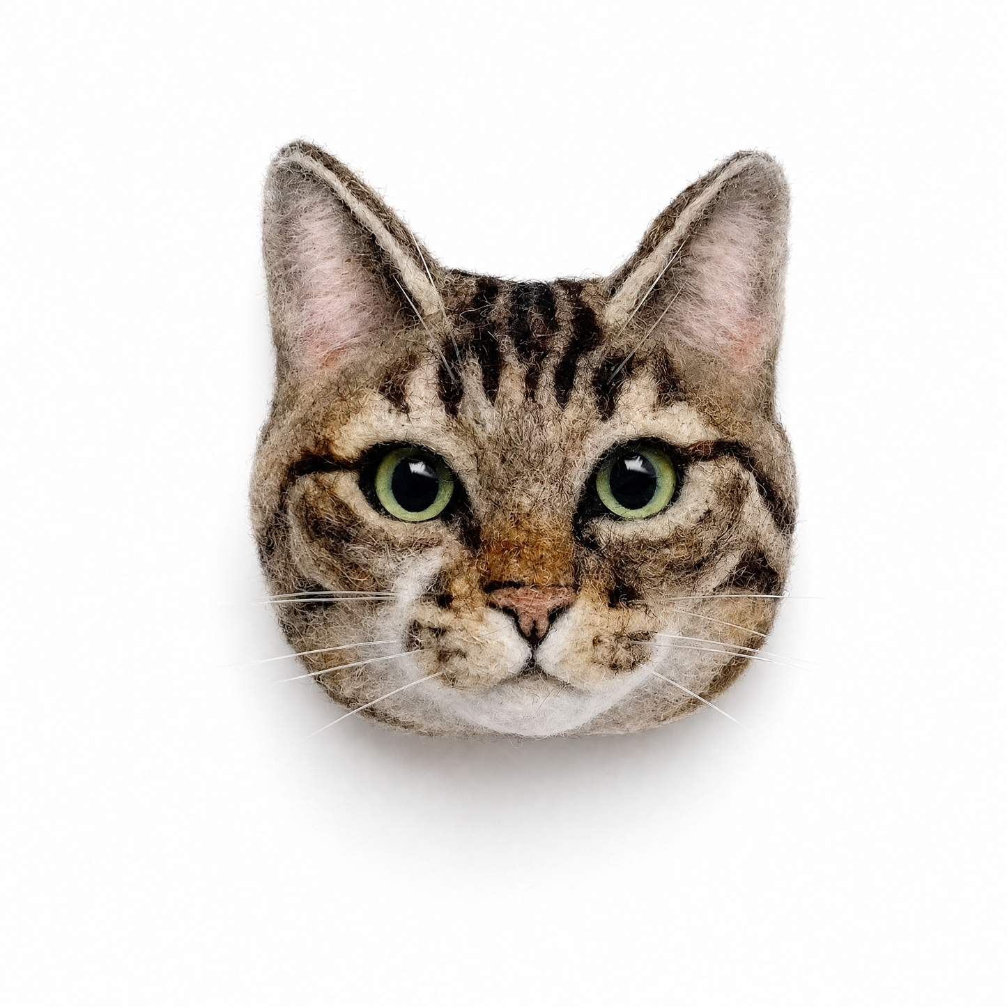 Custom Needle-Felted Pet Portrait Brooch | Handmade Wool Felt | Wedding & Memorial Keepsake