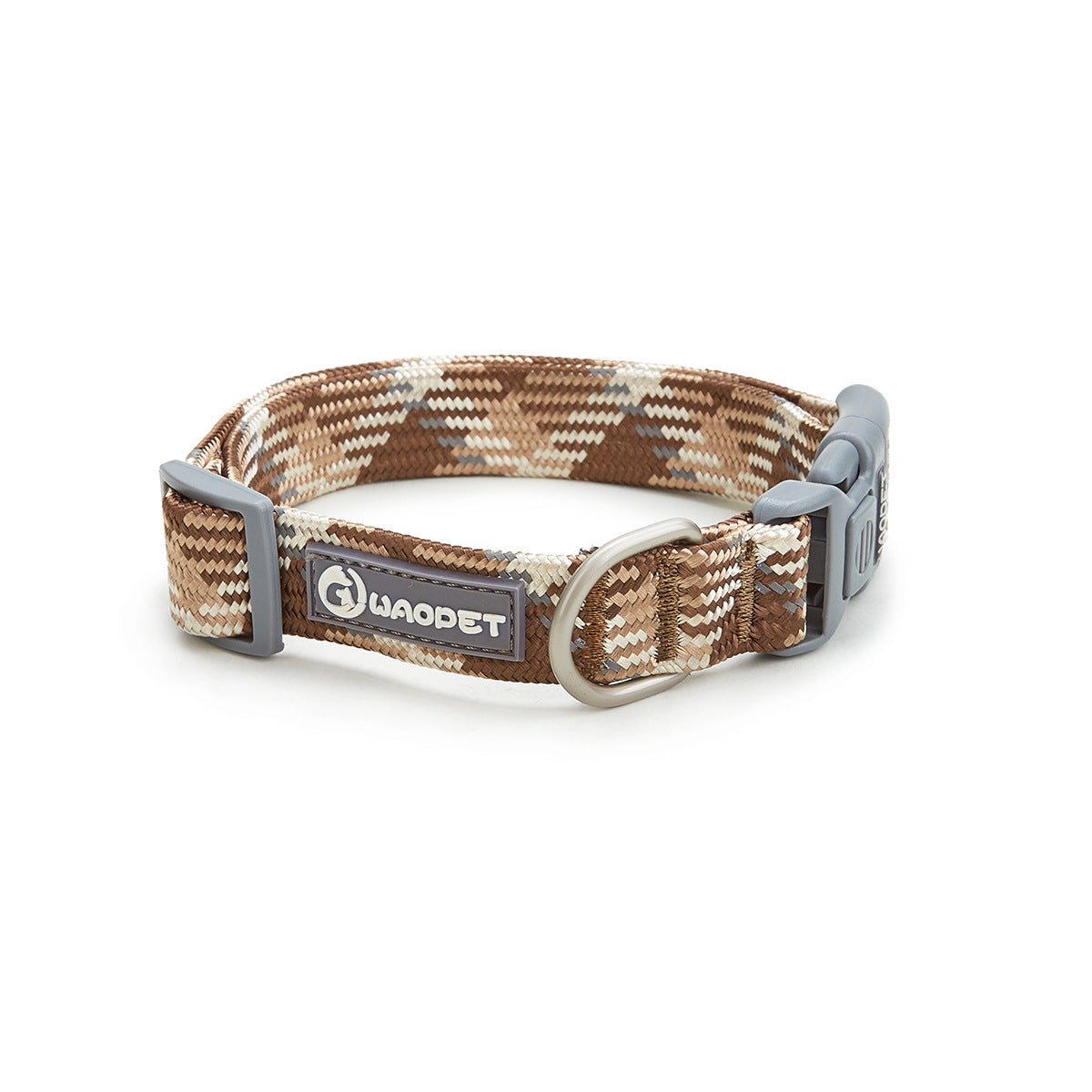 dog-collar-luminous flat-rope weaving-for large dog images