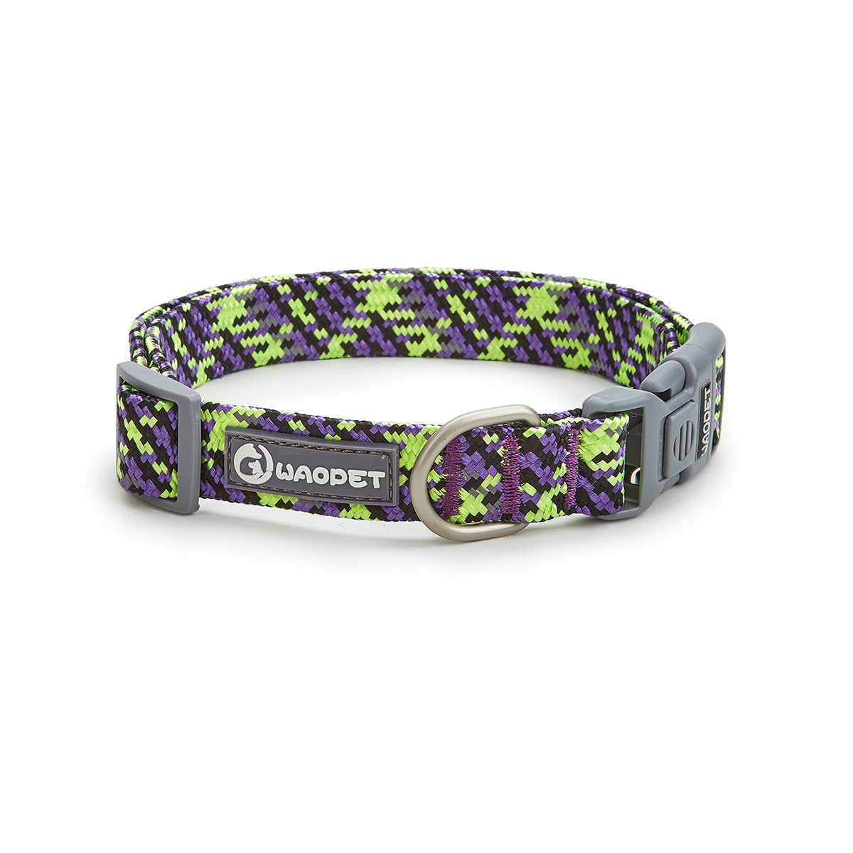 dog-collar-luminous flat-rope weaving-soft-Skin-Friendly