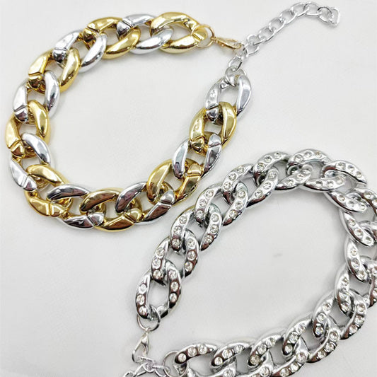 New diamond-encrusted hip-hop chain for dogs-made of durable ABS plastic with fade-resistant UV plating