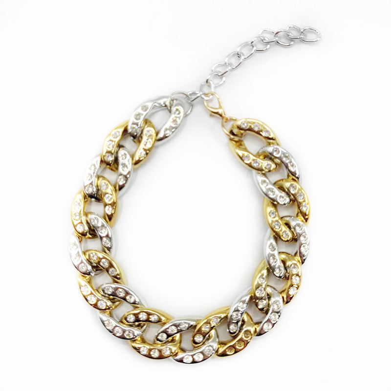 Cuban Miami chain collar - 24K gold plated bling for Frenchies-Pits