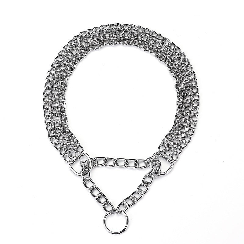 stainiess steel metal link dog-no more tangles – Smooth glide for stress-free walks