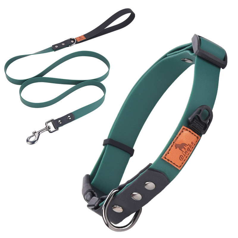 Shock-absorbing padded neckband for medium-large dogs-strain-free -oft Leash