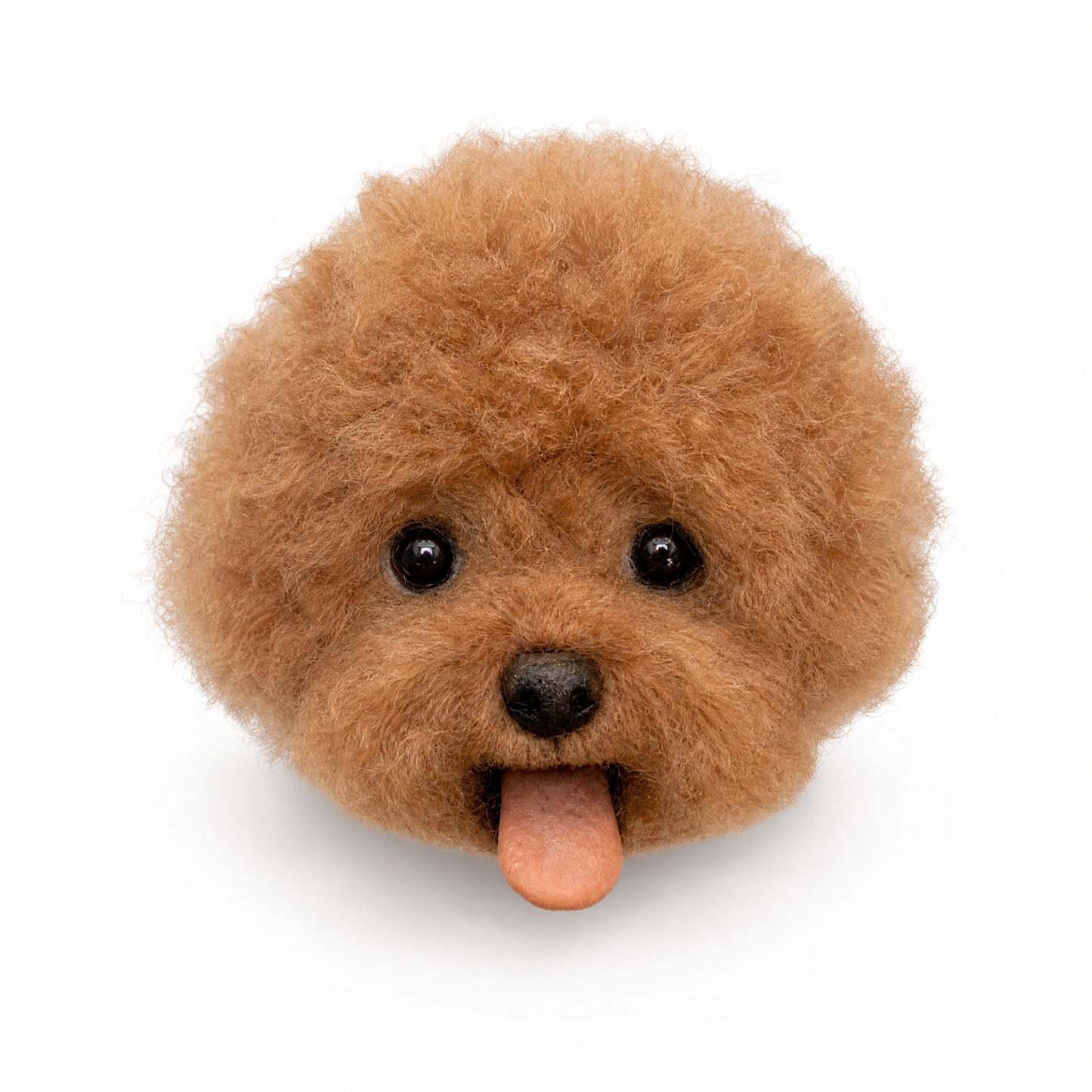 Custom Needle-Felted Pet Portrait Brooch | Handmade Wool Felt | Wedding & Memorial Keepsake