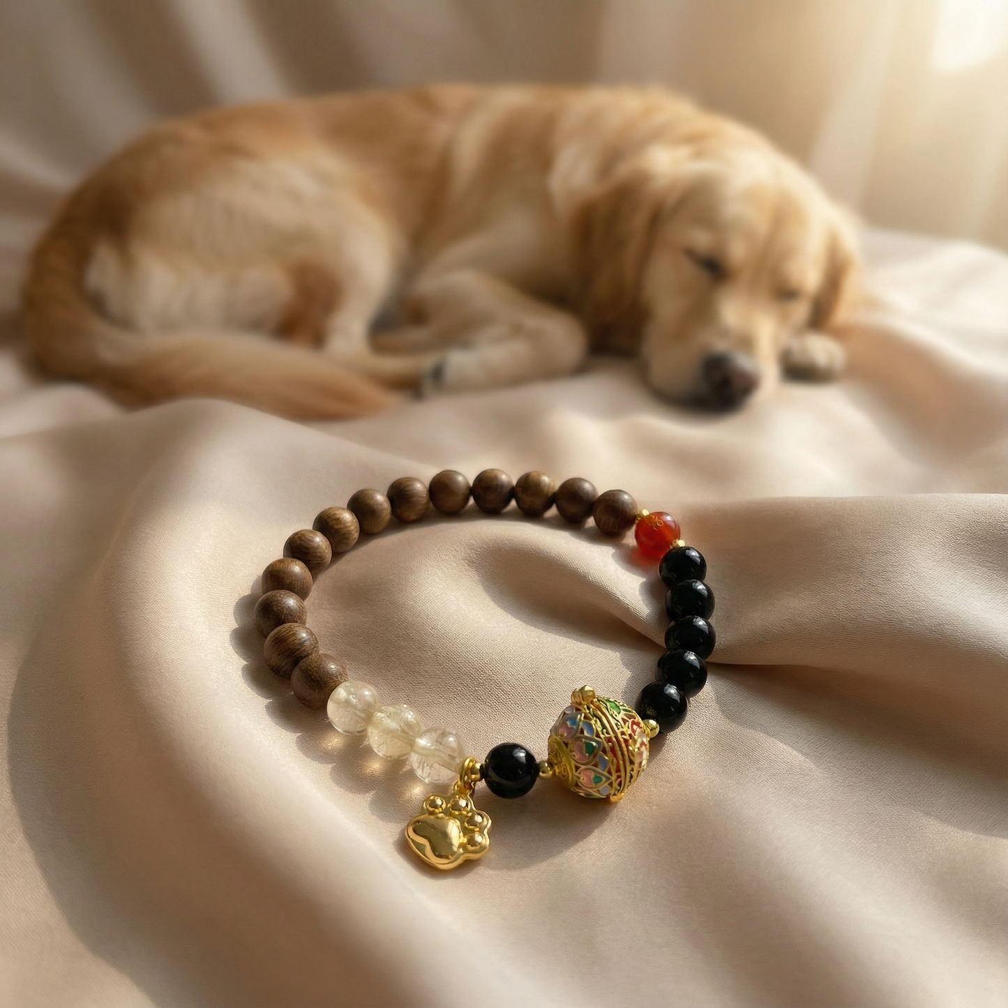 rainbow bridge-dog-memorial-bracelet-pet-for peaceful passings
