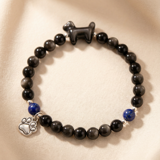 rainbow bridge-missing-dog-memorial-bracelet-crystal-pet-Prayers for protection &peace